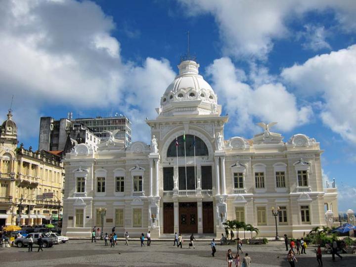 Rio Branco Palace in Salvador, Bahia, Brazil