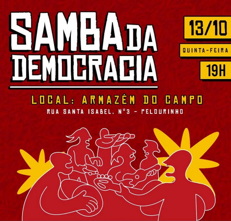 Samba da Democracia in Pelourinho, Salvador, Bahia, Brazil